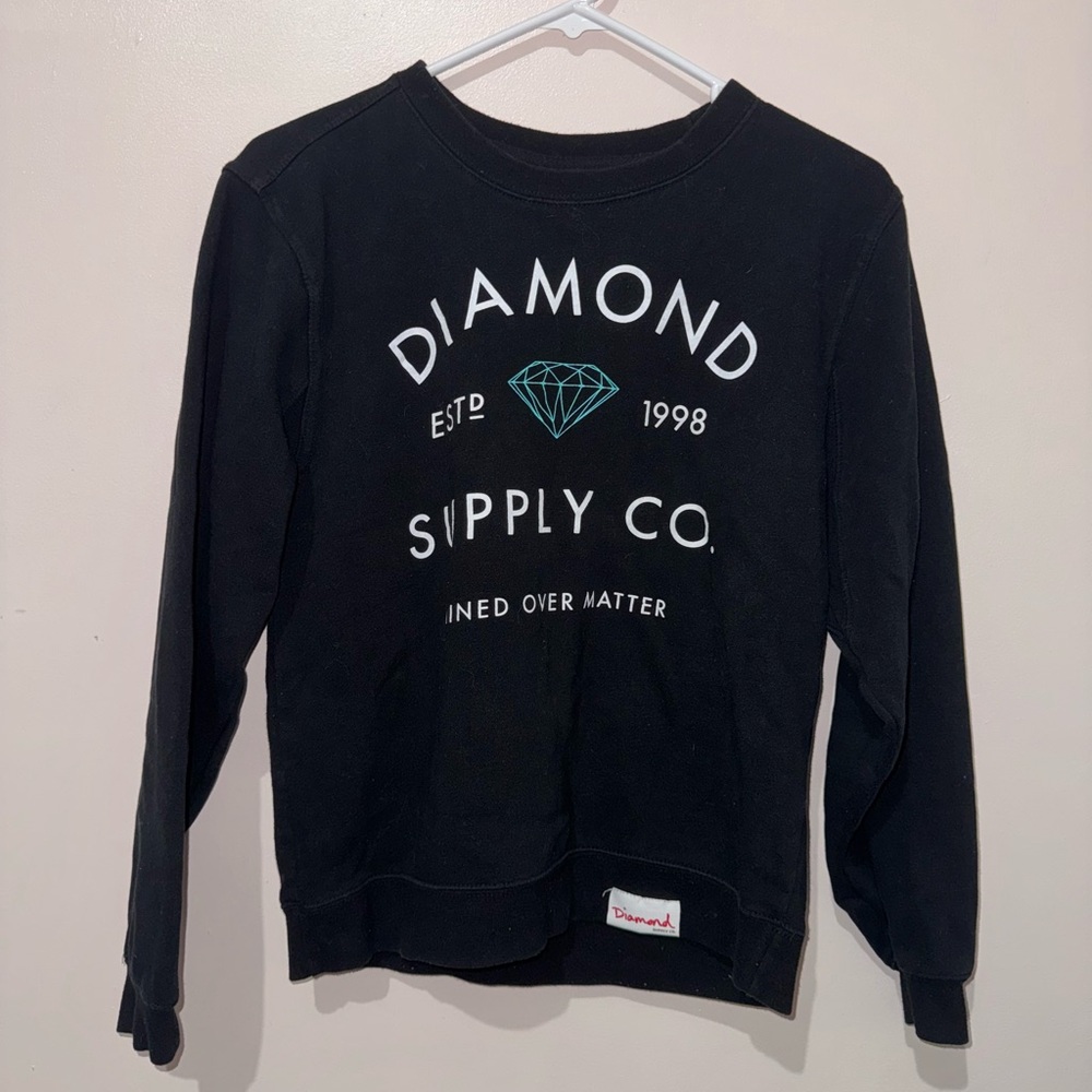 Diamond Supply Co. Black Crew Neck Sweater